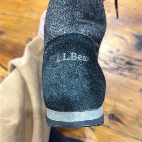 LL Bean Black Lace-Up Winter Boots with Fur Lining size 9 ID 299782 - Picture 11 of 11